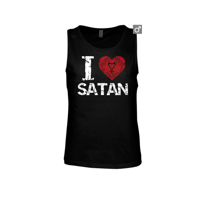 I ❤️ Satan Unisex Tank Top